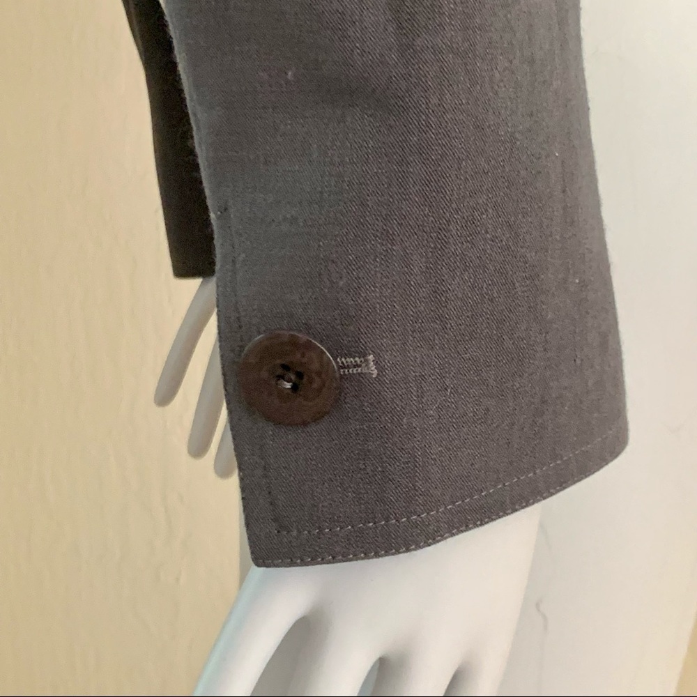 GIORGIO ARMANI Le Collezioni Wool Stretch 5 Button Blazer Jacket Grey Career 10 - Picture 10 of 15
